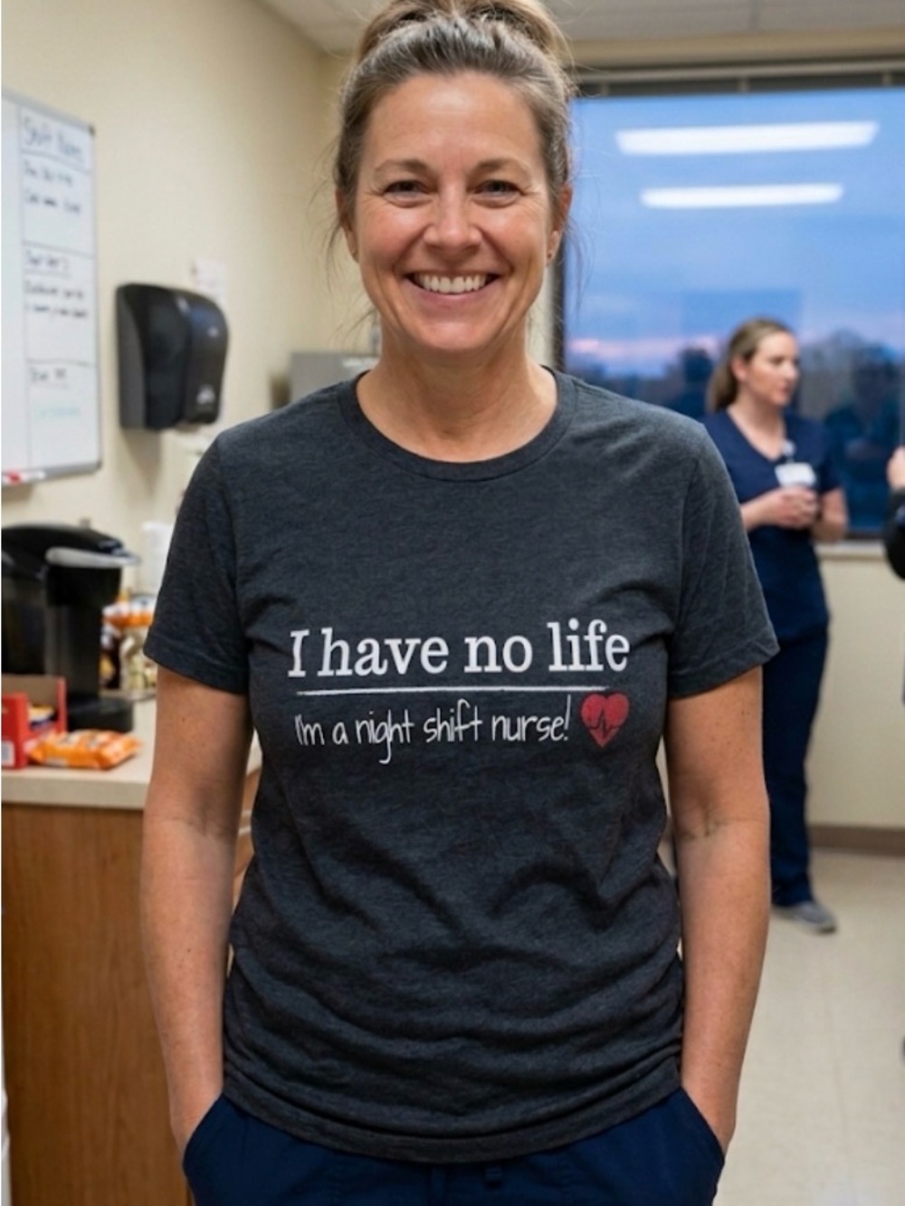 Bella Charcoal 'I Have No Life' Graphic Tee